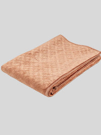 Rustic Bronze Luxe Velvet Embroidered Bedspread with 2 Pillow Covers
