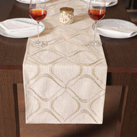 Gilded Beige Signature Table Runner