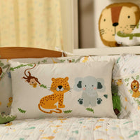 Jungle Buddy Kids Cushion Cover - 12x20 Inch