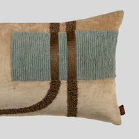 Beaded Lumbar Cushion Cover - 12x20 Inch