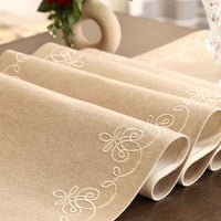 Luxe Filigree Embroidered Table Runner