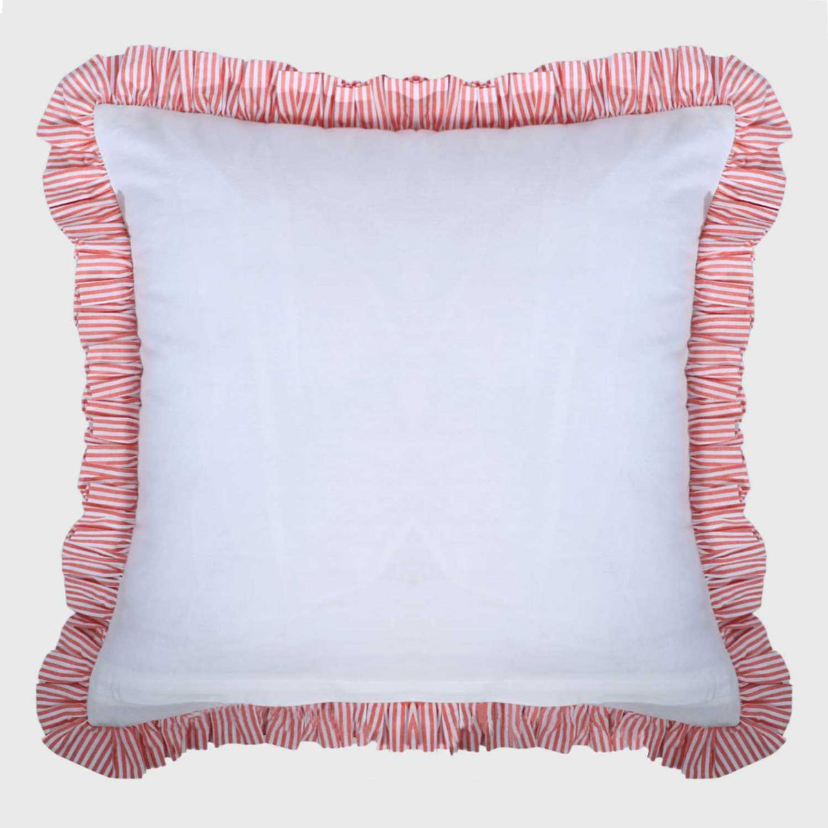 Roselle Bloom Luxe Embroidered Cushion Cover