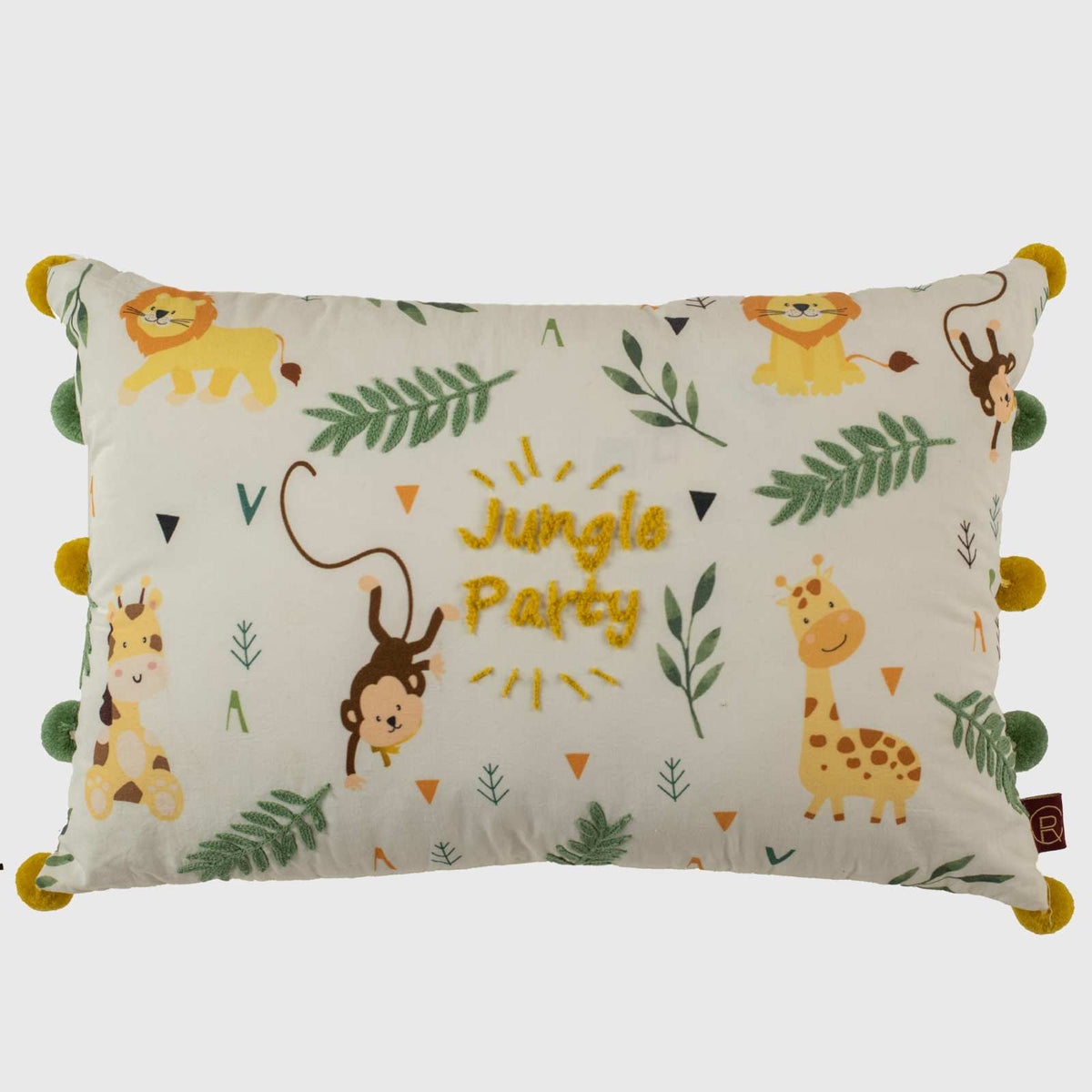 Jungle Party Kids Cushion Cover - 12x18 Inch