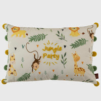 Jungle Party Kids Cushion Cover - 12x18 Inch