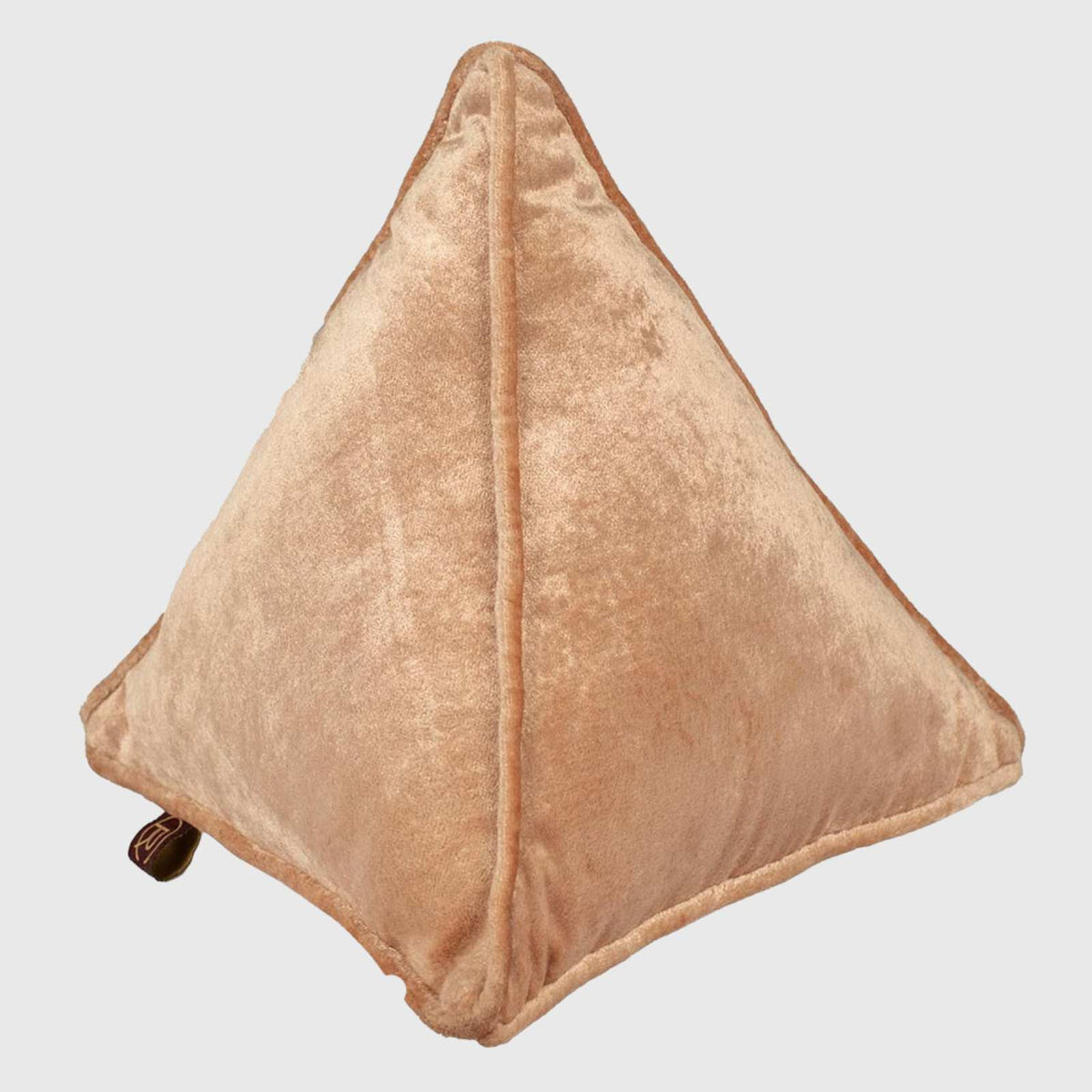 Gold Triangular Pyramid Shaped Pillow