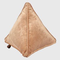 Gold Triangular Pyramid Shaped Pillow