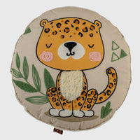 Sleepy Cozy Leopard Kids Shape Pillow - 16 Inch