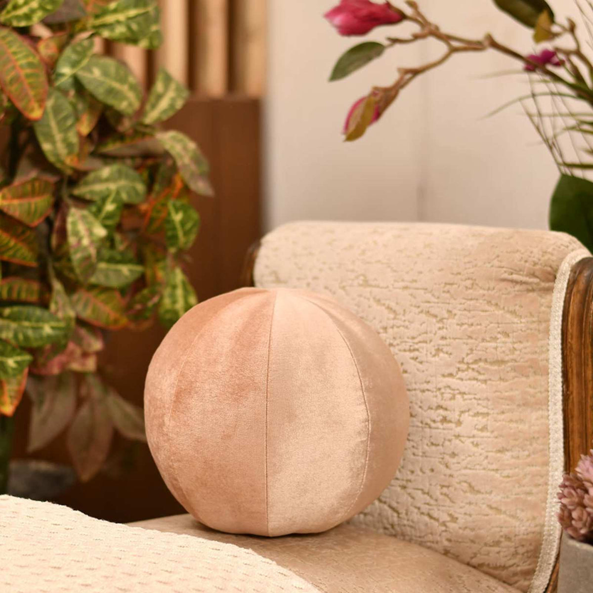 Pink Soft Luxe Sphere Pillow