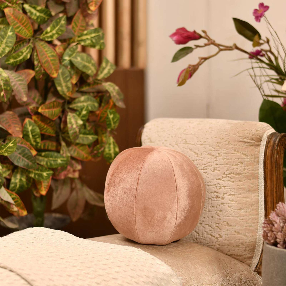 Pink Soft Luxe Sphere Pillow