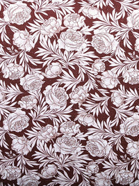 Palm Haven Cotton Thick & Thin Botanical Bed Cover – Brown