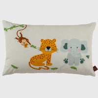 Jungle Buddy Kids Cushion Cover - 12x20 Inch