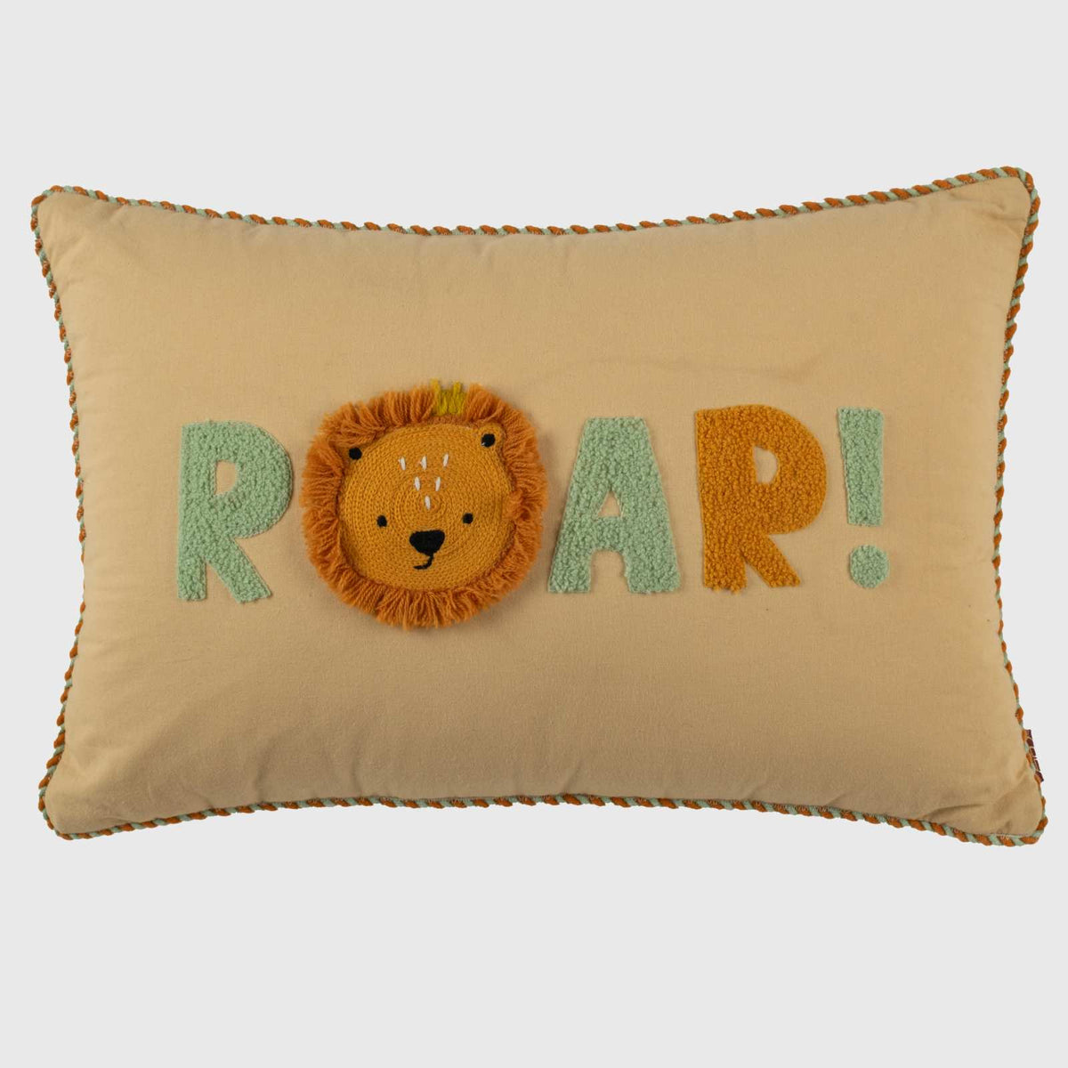 Roar Kids Cushion Cover - 12x18 Inch