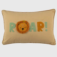 Roar Kids Cushion Cover - 12x18 Inch