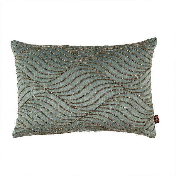 Beaded Waves Ogee Lumbar Cushion Cover