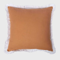 Blush Grace Embroidered with Frills Cushion Cover