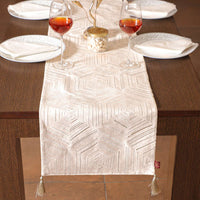 Hexa Pattern Embroidered Table Runner