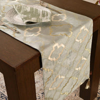 Sage Royal Embroidered Table Runner