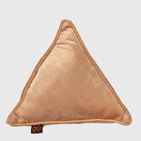 Gold Triangular Pyramid Shaped Pillow