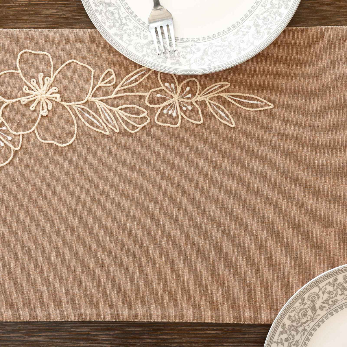 Floria Embroidered Table Runner