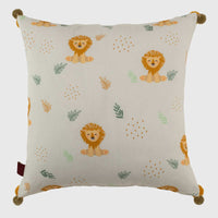Cuddle Lion Kids Cushion Cover - 16x16 Inch