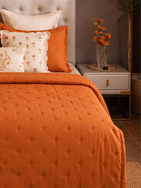 Solara Embroidered Rich Cotton Bedspread