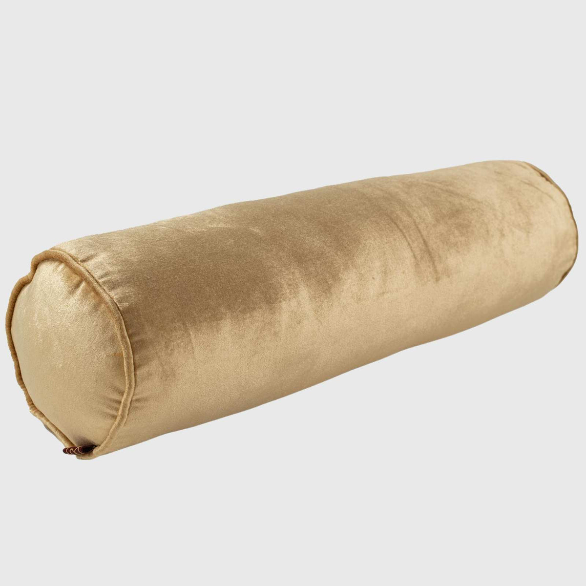Gold Bolster Shaped Pillow - 50x15 Cms
