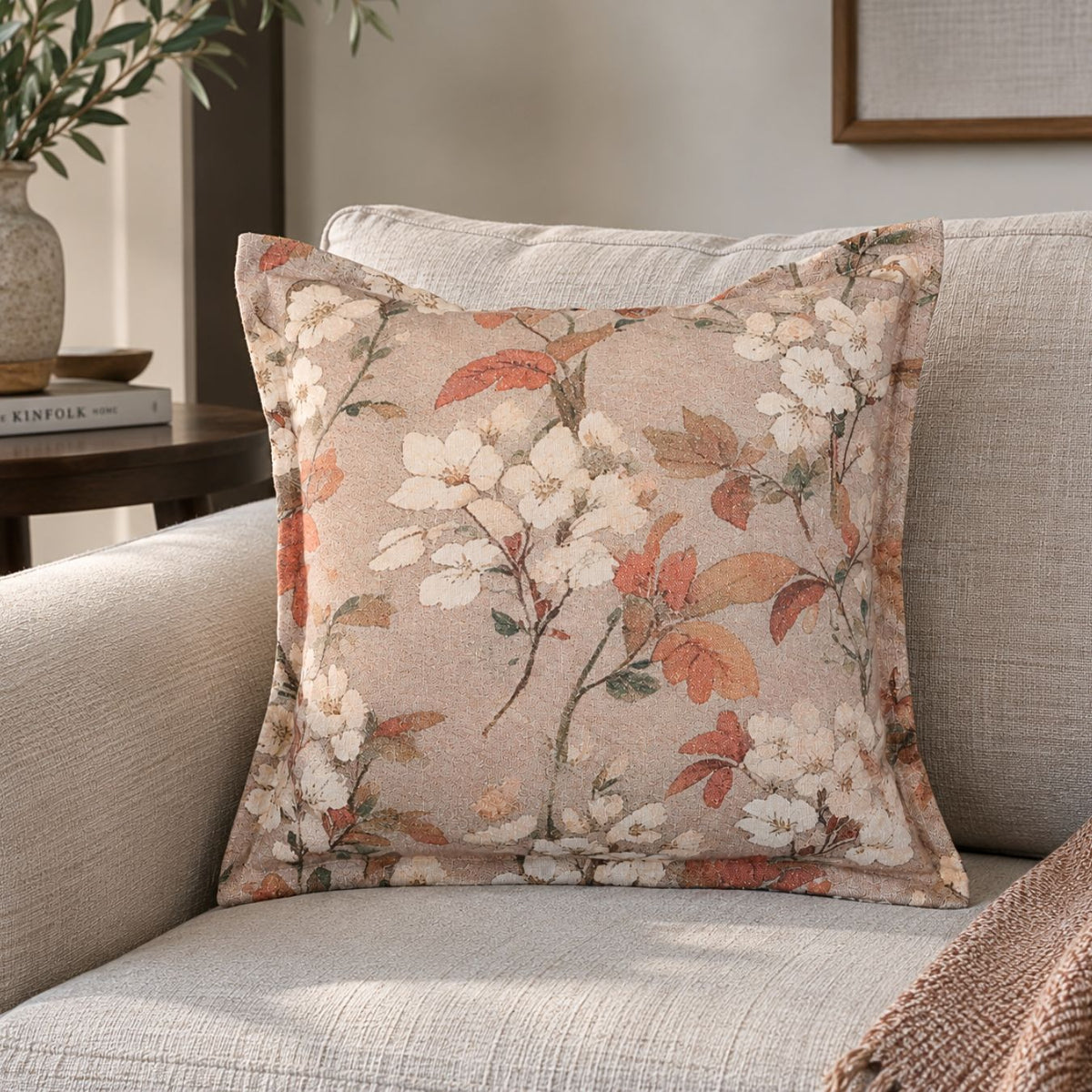 Autumn Blossom Cushion Cover