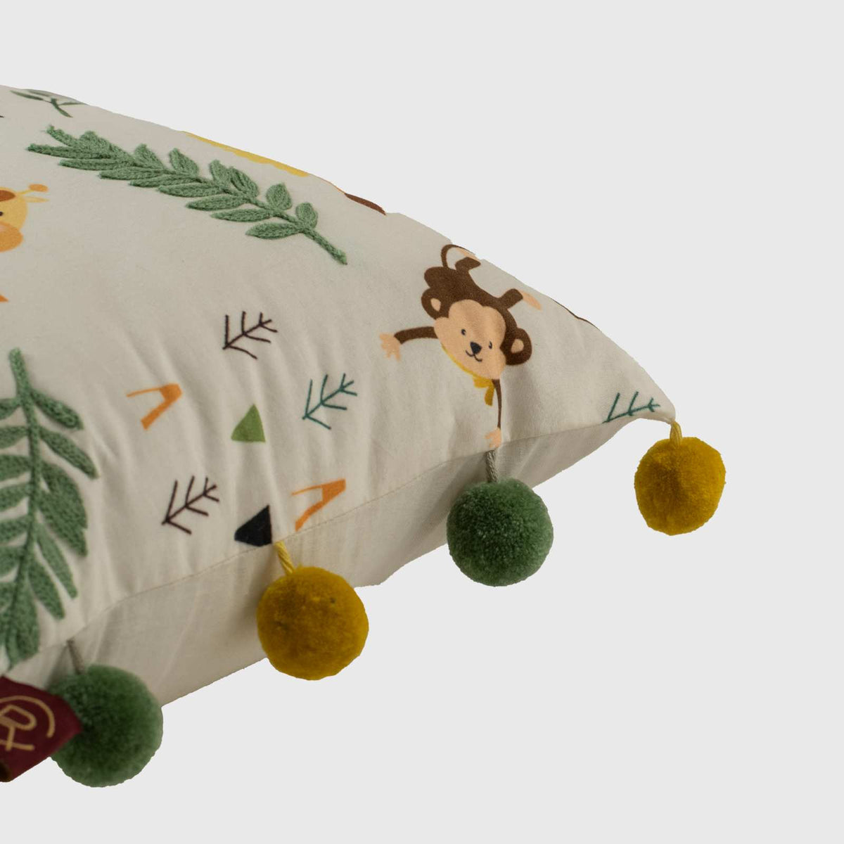 Jungle Party Kids Cushion Cover - 12x18 Inch