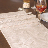 Hexa Pattern Embroidered Table Runner