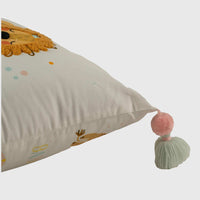 Lion on the Rainbow Kids Cushion Cover - 16x16 Inch