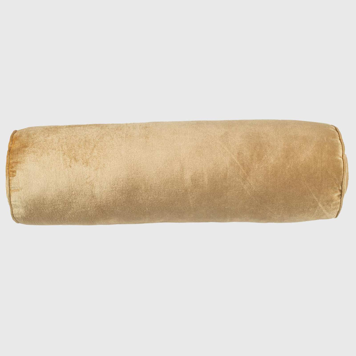 Gold Bolster Shaped Pillow - 50x15 Cms