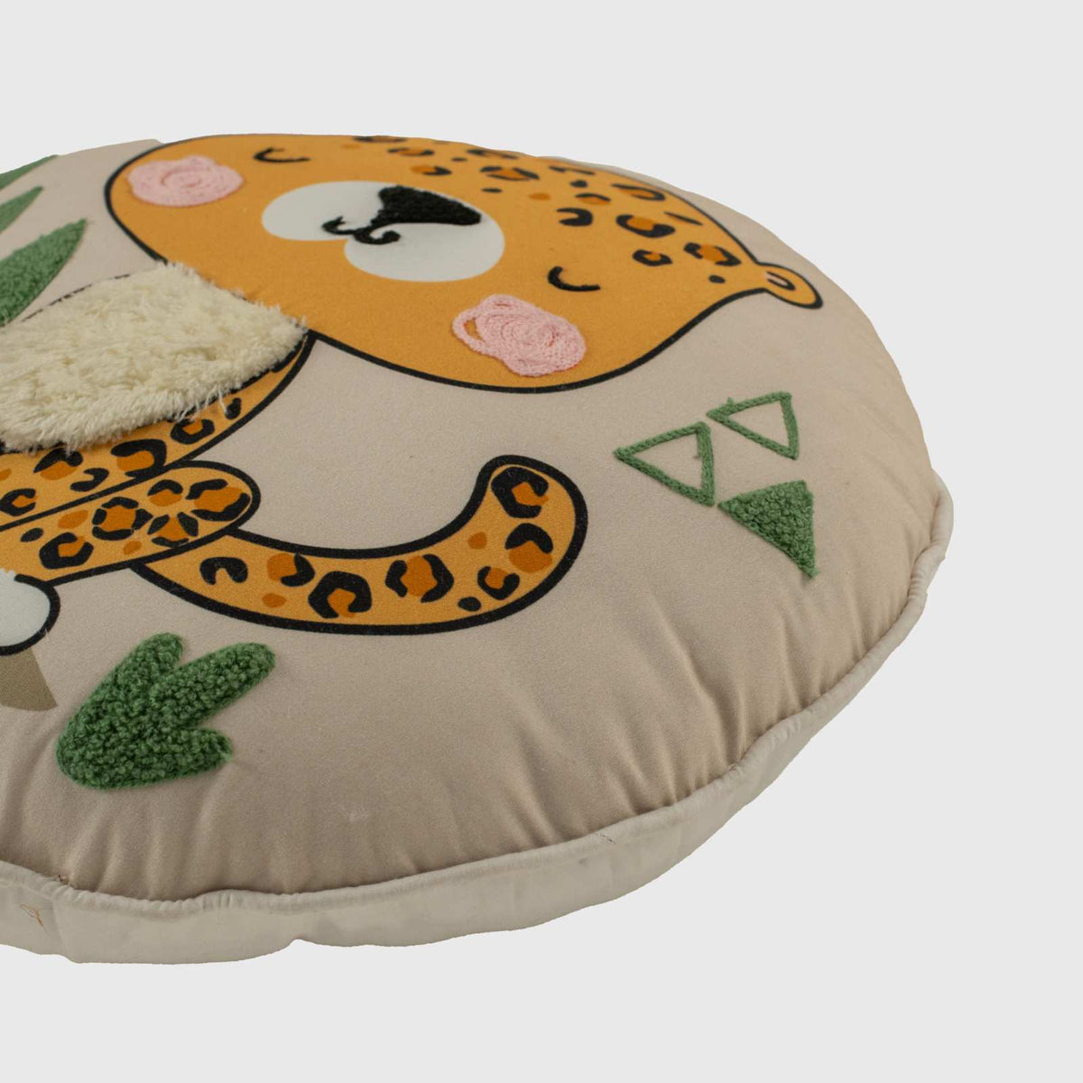 Sleepy Cozy Leopard Kids Shape Pillow - 16 Inch