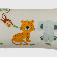 Jungle Buddy Kids Cushion Cover - 12x20 Inch
