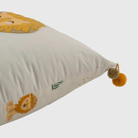 Cuddle Lion Kids Cushion Cover - 16x16 Inch