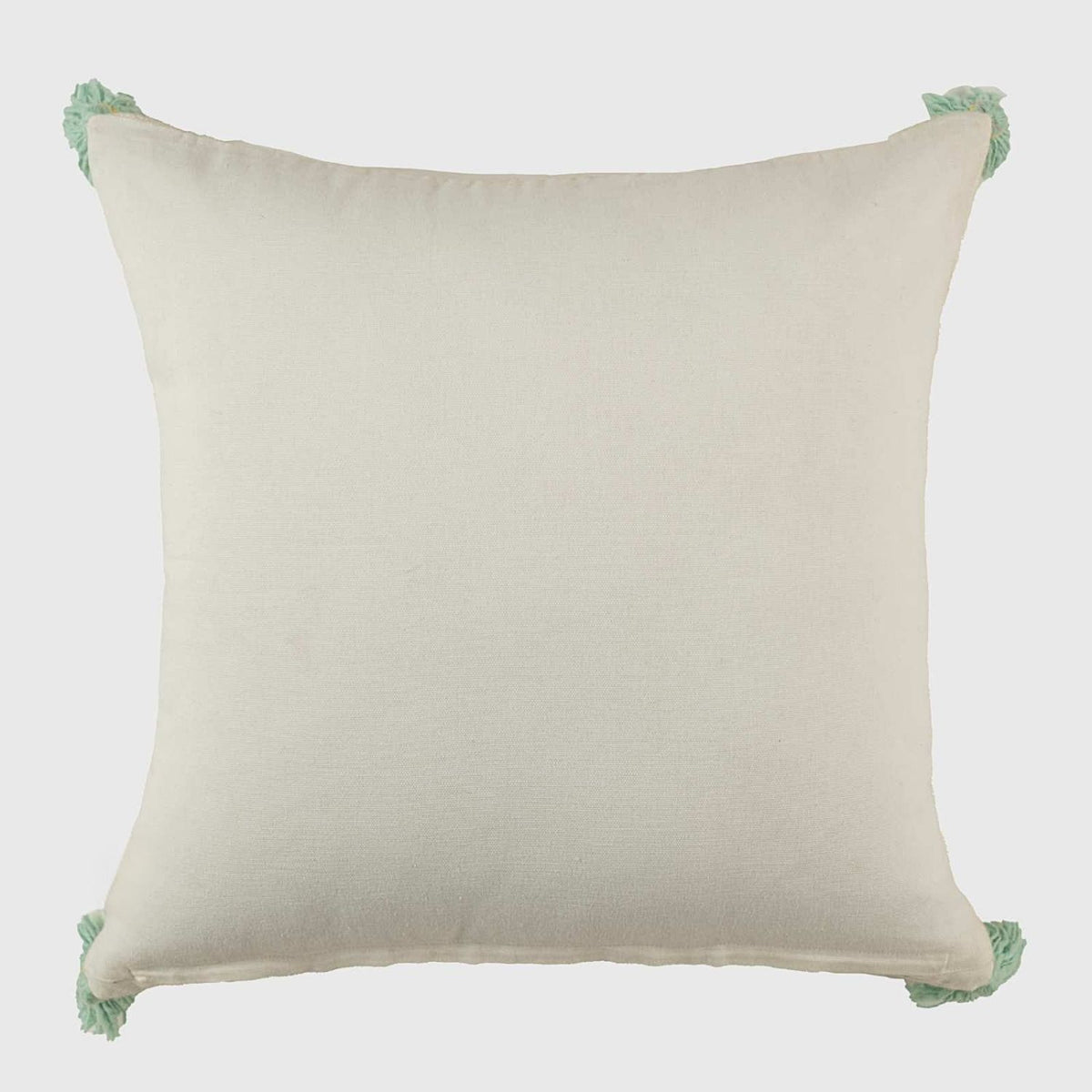 Pastel Bloom Hand Embroidered Cushion Cover