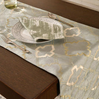 Sage Royal Embroidered Table Runner