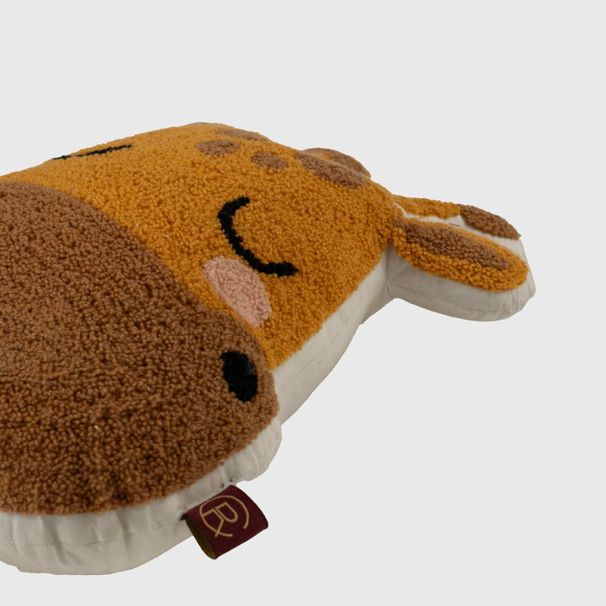 Dreaming Giraffe Textured Kids Shape Pillow - 10x36 Cm