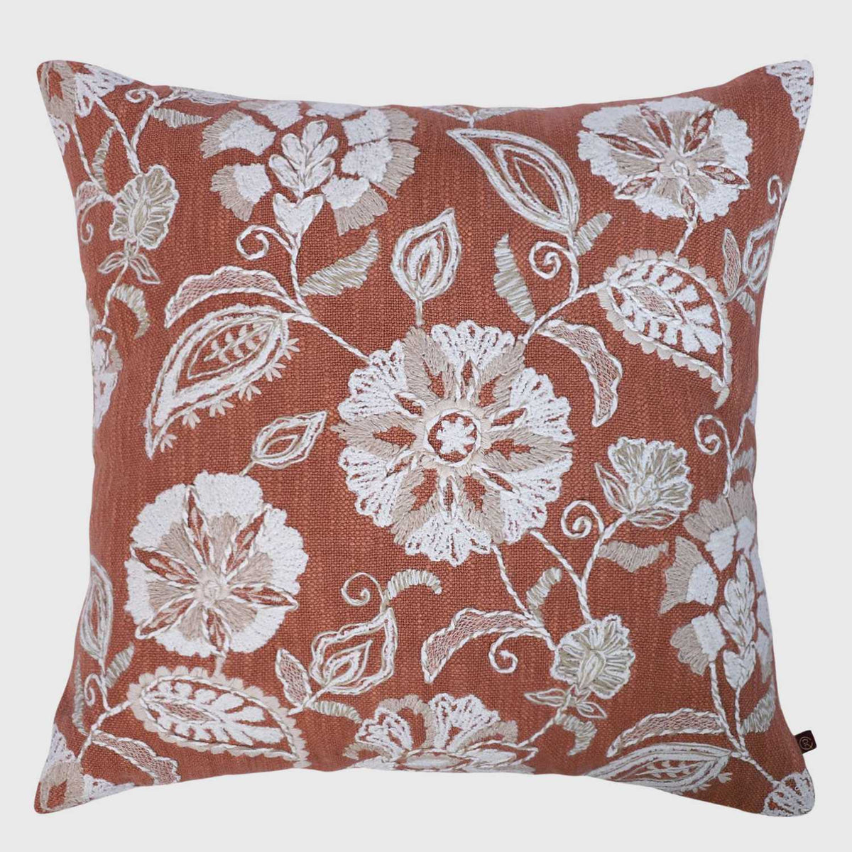 Viraasat Bloom Embroidered Cushion Cover