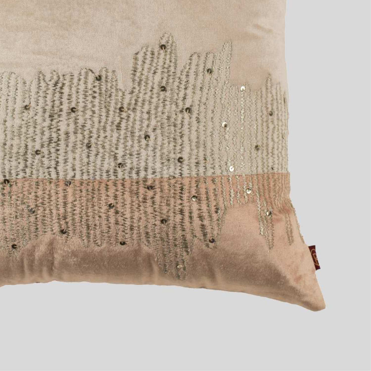 Velvet Embroidered Cushion Cover