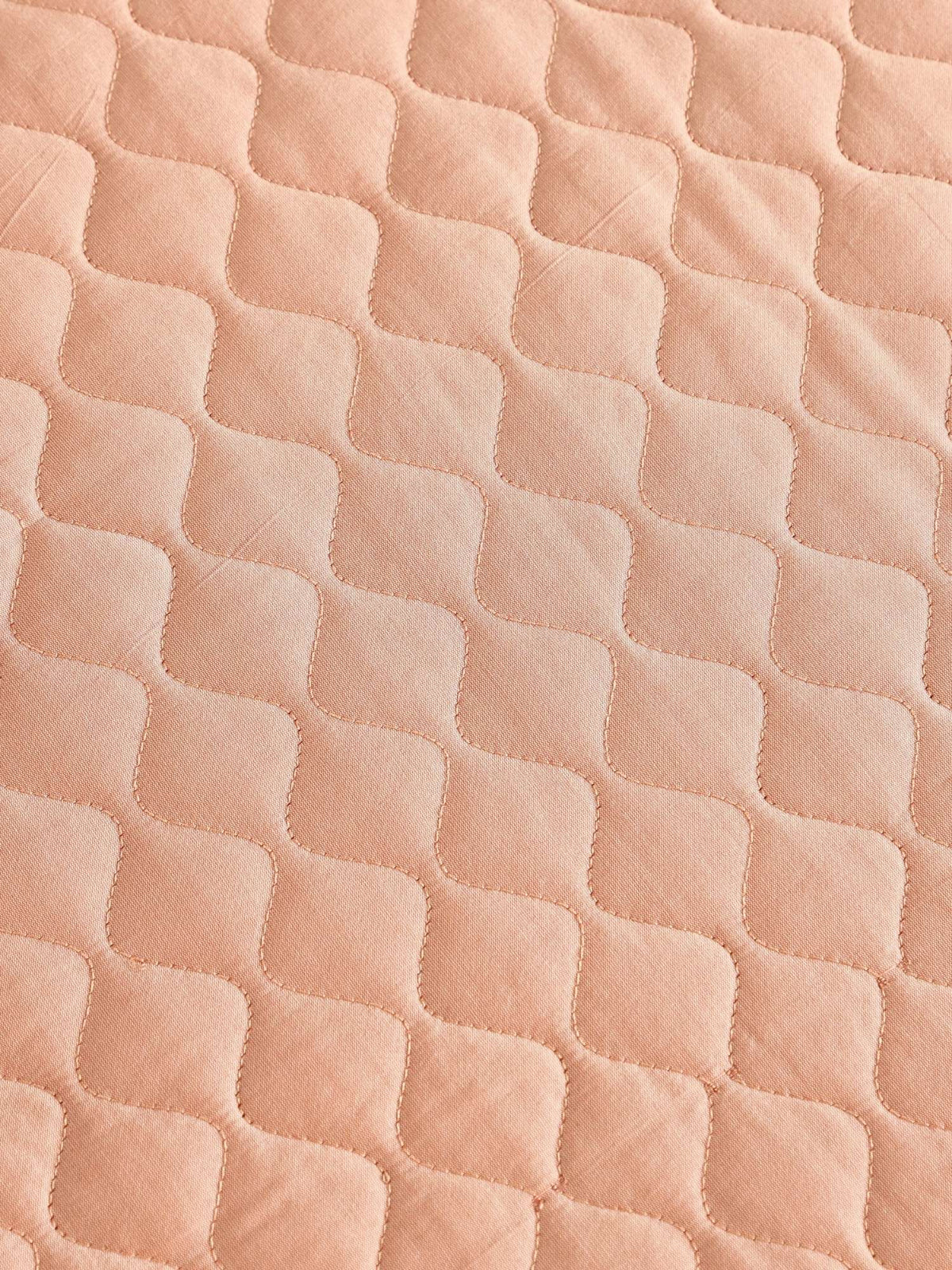 Valencia Faux Silk Embroidered Quilt Bedspread with 2 Pillow Covers