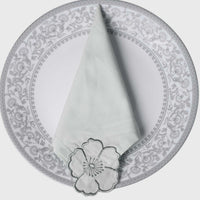 Ivory Bloom Signature Embroidered Napkin