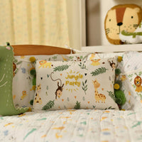 Jungle Party Kids Cushion Cover - 12x18 Inch