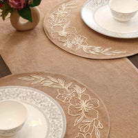 Floria Embroidered Table Runner
