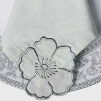 Ivory Bloom Signature Embroidered Napkin