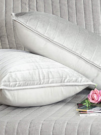 Regal Lines Cotton Viscose Velvet Embroidered Bedspread Set with 2 Pillow Covers