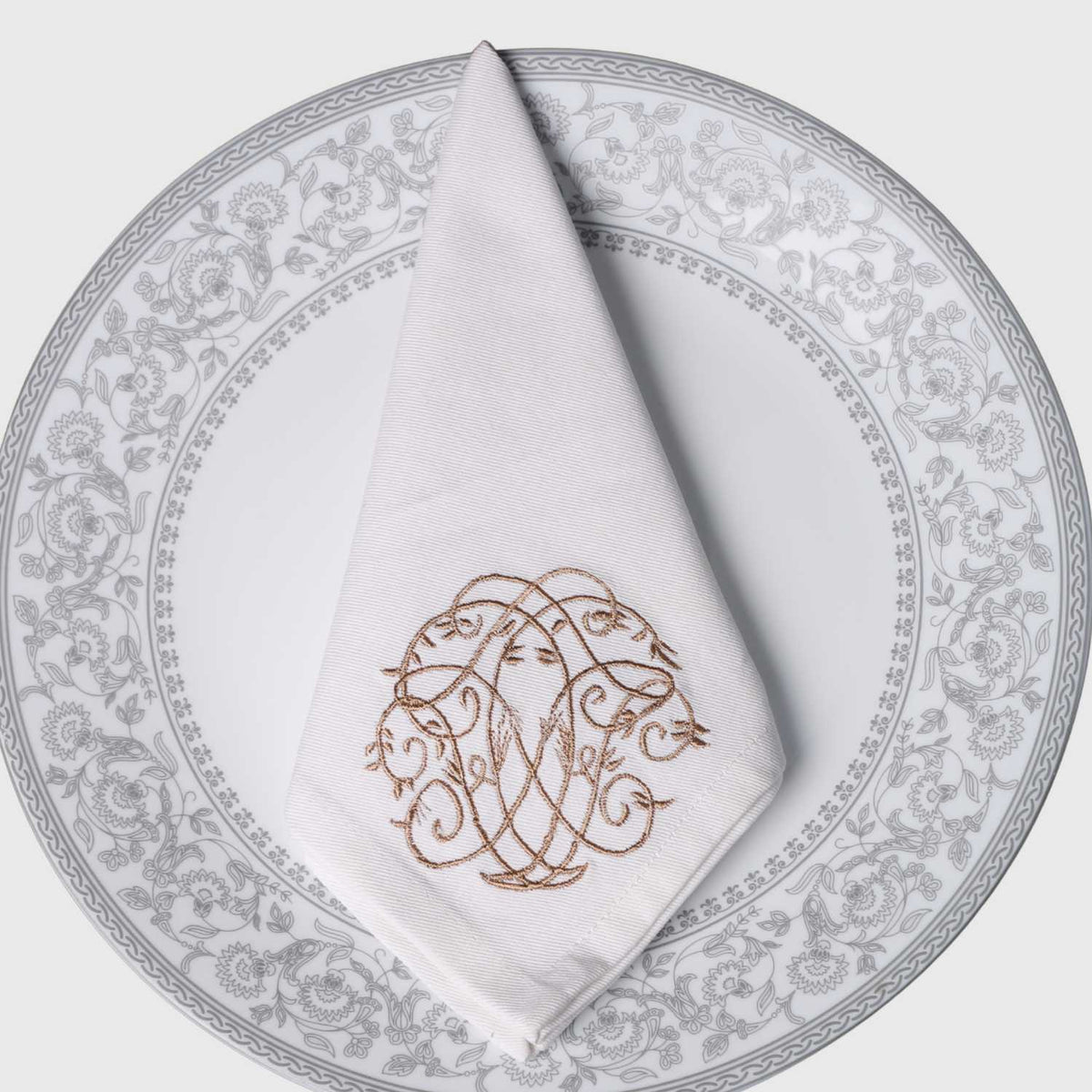 Regal Vine Monogram Luxe Napkin