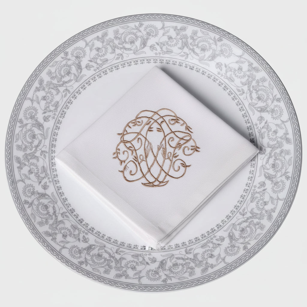 Regal Vine Monogram Luxe Napkin