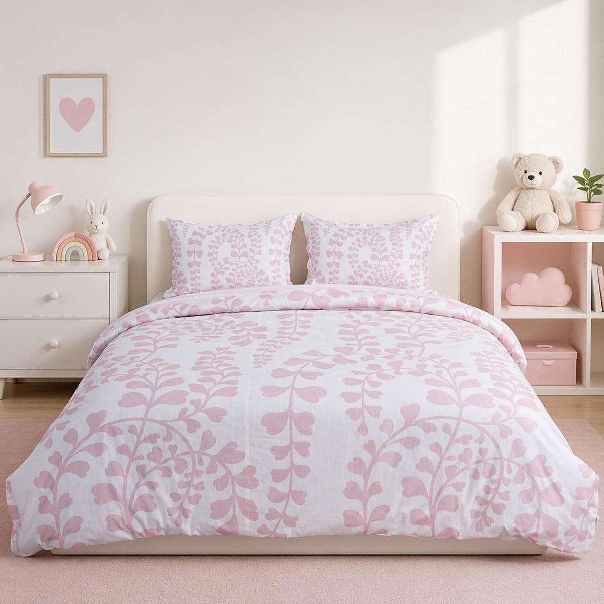 Blossom Vine Kids Quilt with 2 Pillow Cover