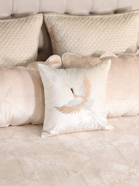 Regal Wave Velvet Quilted Bedspread Set with 2 Pillow Covers