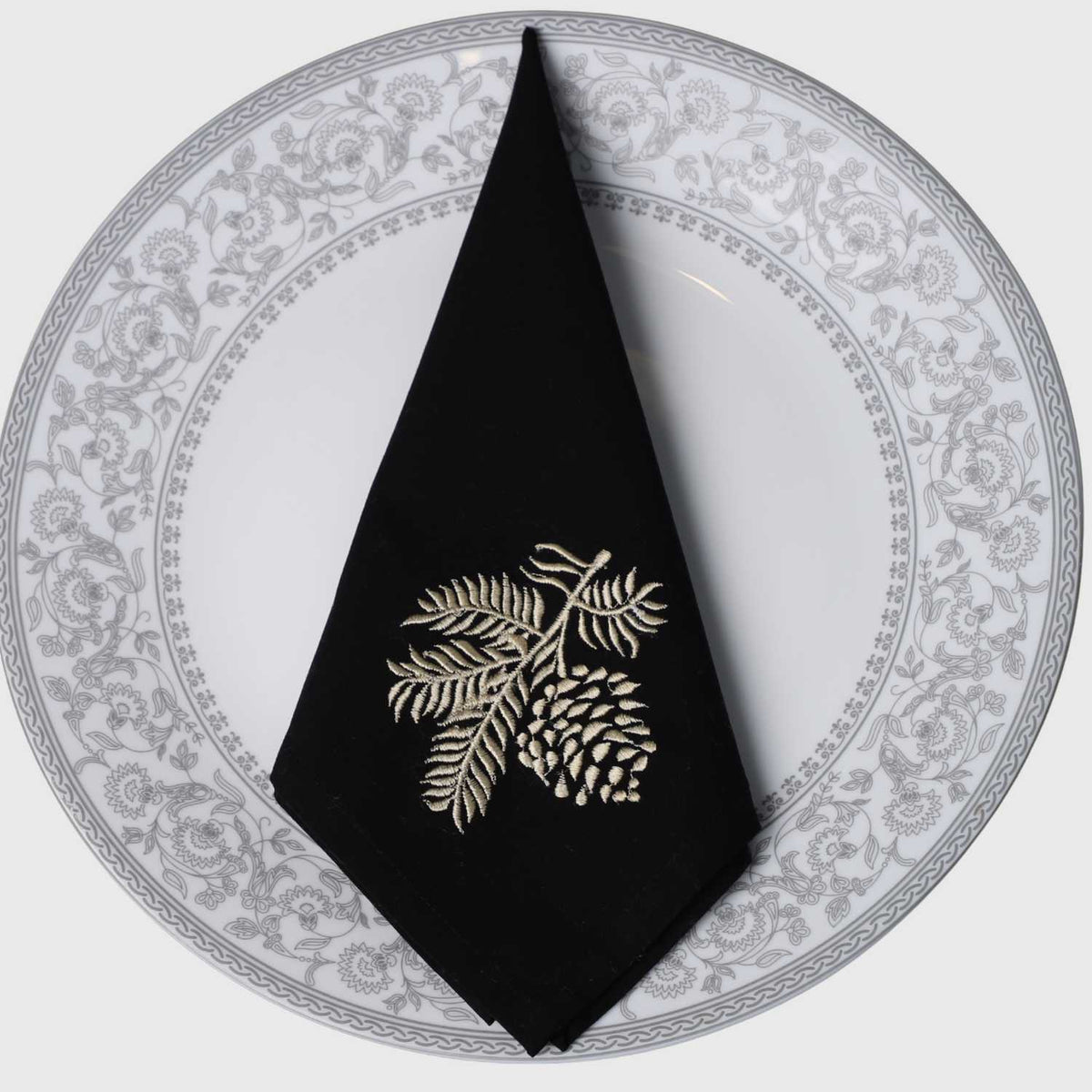Midnight Fern Luxe Napkin